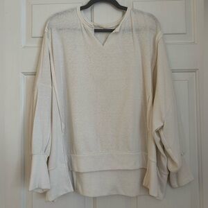 Jolie Ivory V-Neck Top